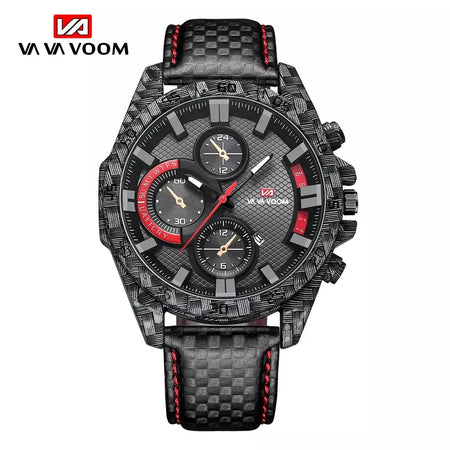 2023 nova marca famosa de luxo negócios esportes moda criativa couro quartzo calendário 3atm à prova dwaterproof água série piloto relógios masculinos