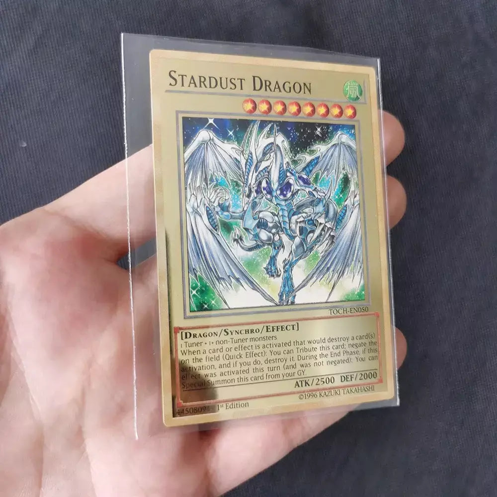 Yugioh cartões de metal dourado yu-gi-oh liga coleção cartão olhos azuis escuro magial obelisco slifer ra crianças presente de aniversário de natal