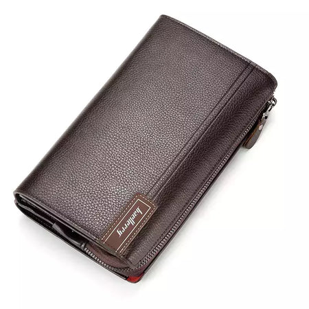 Baellery homens bolsa de embreagem grande capacidade carteiras de bolso do telefone celular passcard bolso de alta qualidade multifuncional carteira para homem