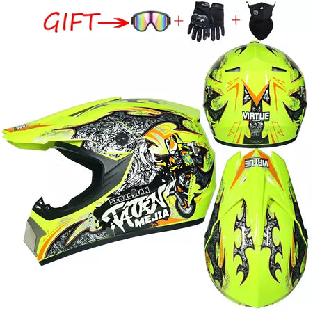 Capacete de segurança para motocross, casco para motocross, bicicleta, downhill, atv, cross, criança, motocicleta, dot abs, 1kg, unissex