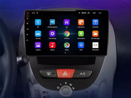 Android 10 2 din reprodutor multimídia do carro para peugeot 107 toyota aygo citroen c1 2005-2014 unidade principal estéreo navegação gps bt wifi