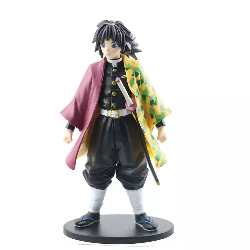 Anime 6 pçs demônio assassino figura 7cm kimetsu não yaiba figura q posket kamado tanjirou kamado nezuko agatsuma figura brinquedos