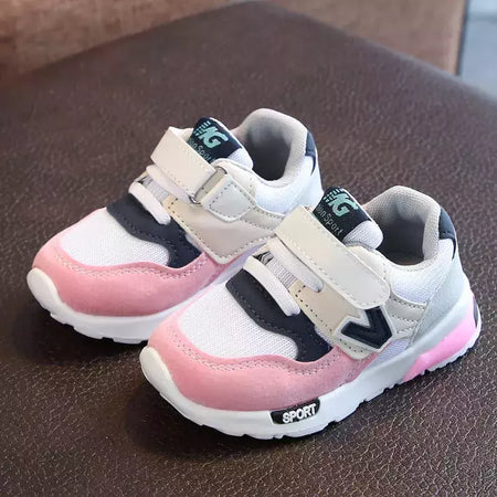 Sapatos de esportes respiráveis para crianças, Sapatos de corrida antiderrapantes, Baby Boots, Solado Macio, Meninos, Meninas, Crianças, Caminhando, Primavera, Outono