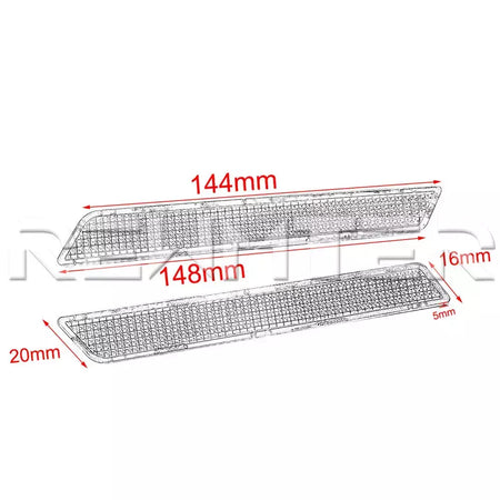 Motocicleta ABS Refletores Adesivos, Tampa de trava de saco de sela, Harley Touring Street, Electra Glide, Road King, FLT, FLHT, 14-23, 2pcs