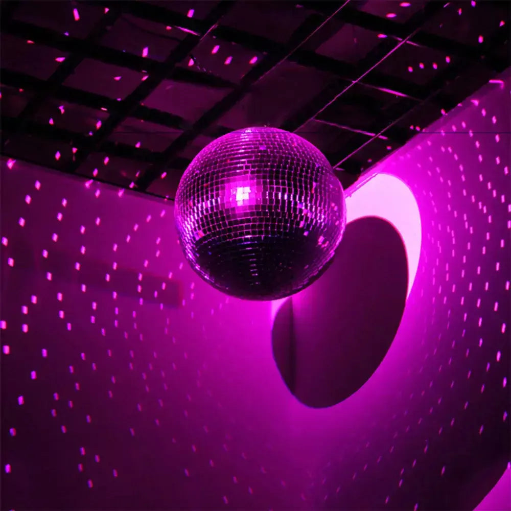 Bola de espelho de discoteca para festa, bola brilhante, luz de palco, bola de vidro rotativa, retrô, reflexiva, ktv, dj, luzes, decoração de natal para casa 2024