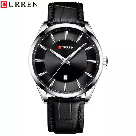Curren novos relógios de quartzo para homens pulseira de couro masculino relógios de pulso topo marca de luxo relógio masculino de negócios reloj hombres
