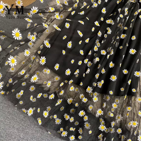 Yuoomuoo moda coreana margarida flor impressão malha vestido de festa verão duas camadas cinta espaguete férias midi vestido praia vestidos