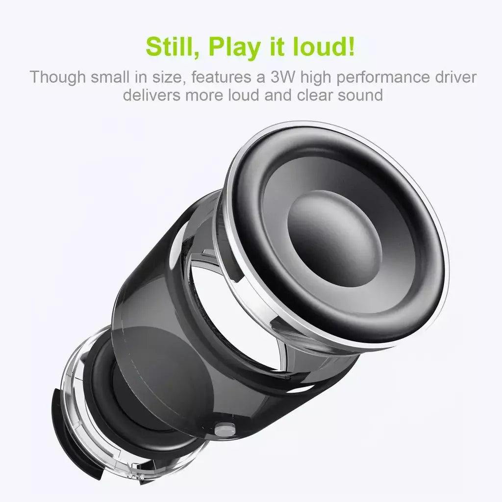 Lipusen A106Pro Alto-falante Bluetooth sem fio portátil, radiador passivo de som de graves aprimorado, alto-falante à prova d'água IPX7 com estojo de transporte