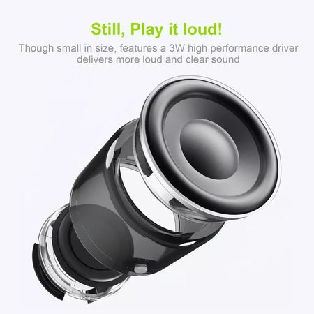 Lipusen A106Pro Alto-falante Bluetooth sem fio portátil, radiador passivo de som de graves aprimorado, alto-falante à prova d'água IPX7 com estojo de transporte