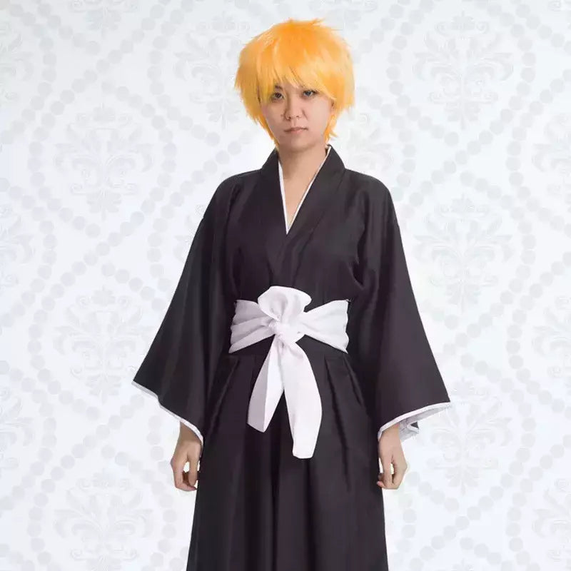 Bleach Kuchiki Rukia Cosplay Trajes Kurosaki Ichigo Die Pa Soul Society Shinigami Kimono Roupa Completa Mil Anos Guerra Sanguínea