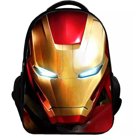 Bolsa Escolar Marvel Super Heroes para Crianças, Mochilas Homem de Ferro, Mochila 3D Anime, Bolsa de Viagem Infantil, Meninos, Escola Primária, Novo