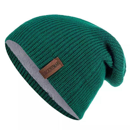Chapéu clássico de inverno tricotado URGENTMAN Label Casual boné para mulheres homens manter quente adicionar forro de pele chapéu de inverno fashion sólido gorro chapéu 16 cores boné de esqui
