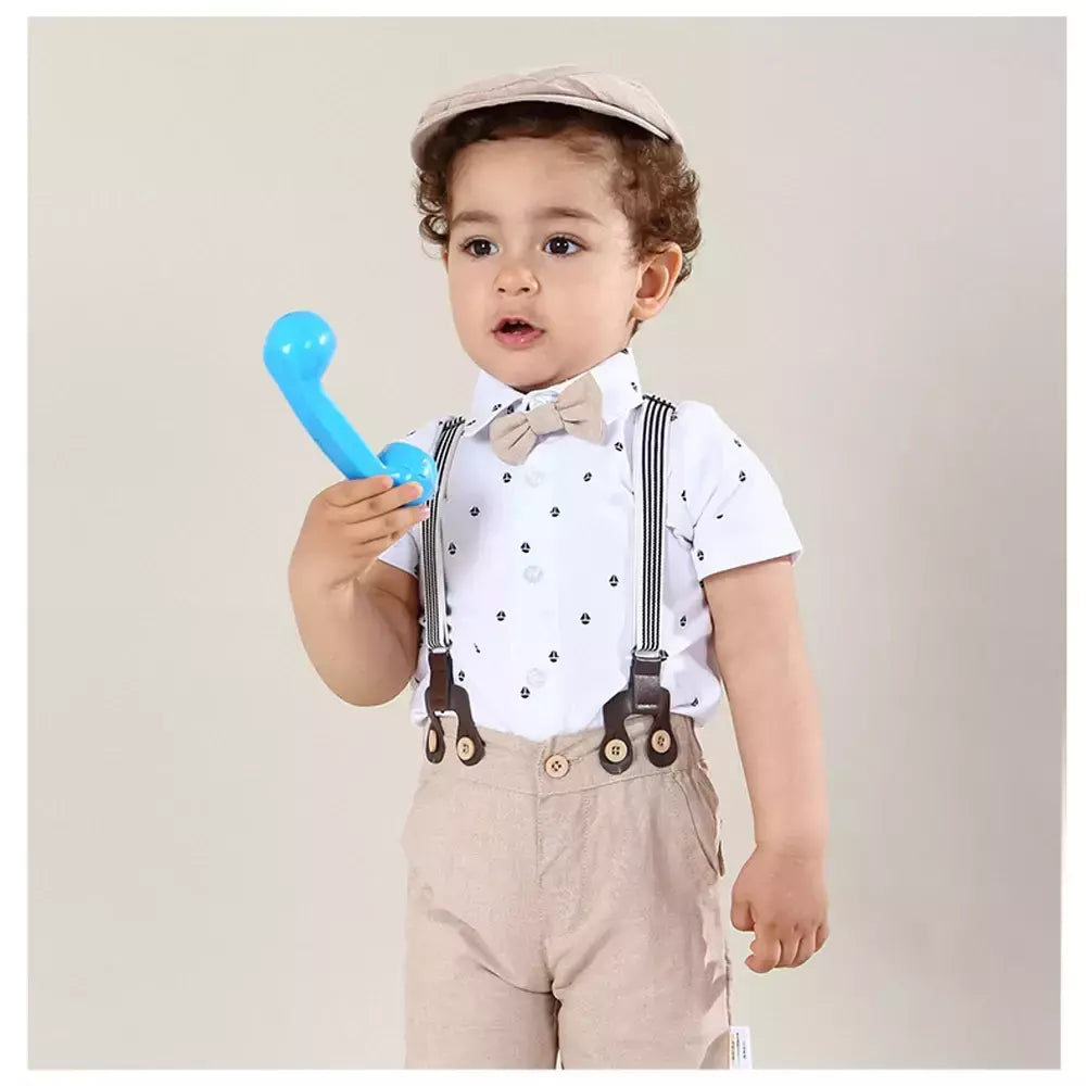 Recém-nascido Bebê Menino Vestuário Terno, Bonito Romper Bow Set, Aniversário Festival Presente, Macacão Chapéu, Criança Meninos, Vestido De Roupa De Casamento, Quente