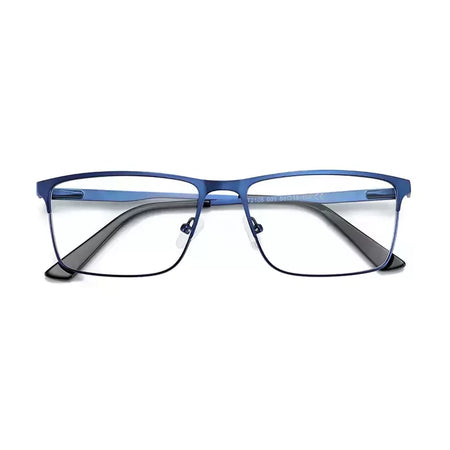 ZENOTTIC 2024 Liga dos homens Titanium Ótico Eyeglass Frame Moda Homens Quadrados Óculos Ultra Light Metal Clássico Sobre o balcão Óculos BT2108