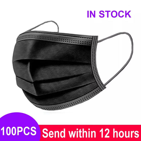 Entrega rápida mascarillas máscara descartável não tecido meltblown pano 3 camadas máscara de filtro boca máscara facial máscara respirável