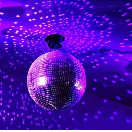 Bola de espelho de discoteca para festa, bola brilhante, luz de palco, bola de vidro rotativa, retrô, reflexiva, ktv, dj, luzes, decoração de natal para casa 2024
