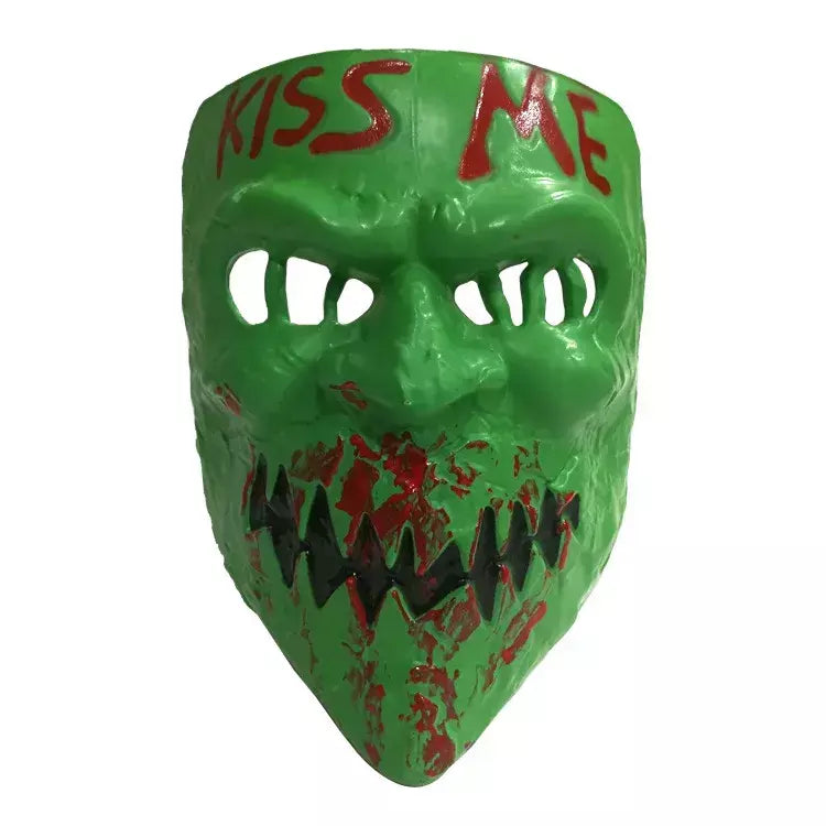 Máscara de Halloween da Purga Cruz, Assustador Cosplay Party Prop Coleção, Rosto Inteiro Resina, Máscara Assustadora do Filme de Horror, Novo, Quente