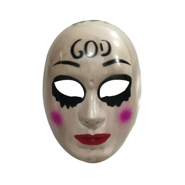 Máscara de Halloween da Purga Cruz, Assustador Cosplay Party Prop Coleção, Rosto Inteiro Resina, Máscara Assustadora do Filme de Horror, Novo, Quente