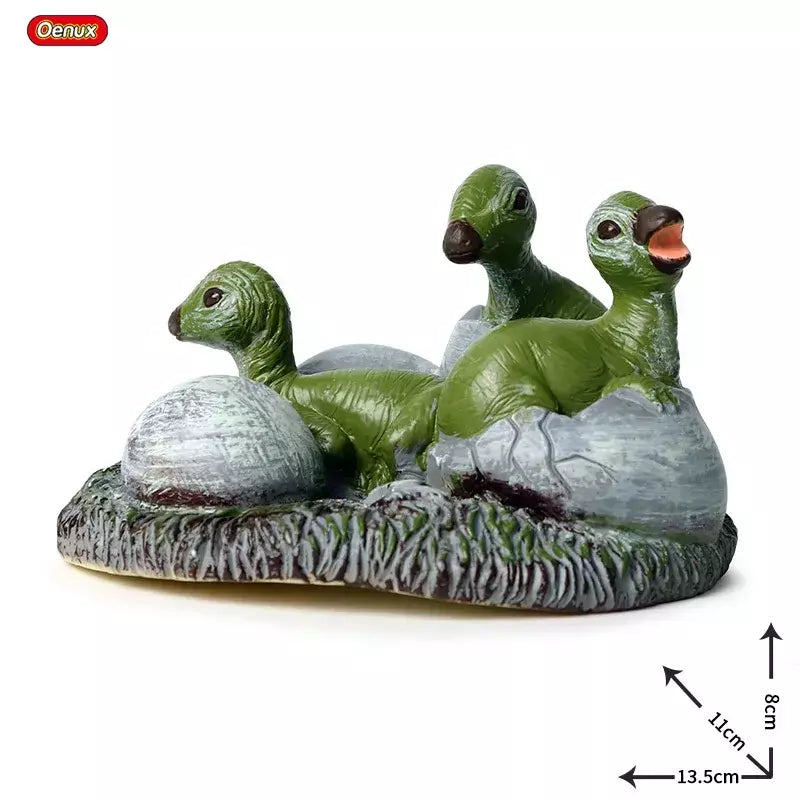 Oenux novo jurássico macio pvc dinossauro modelo figuras de ação brinquedo maiasaura dinossauro mundo parque filhote animal brinquedo educativo presente do miúdo
