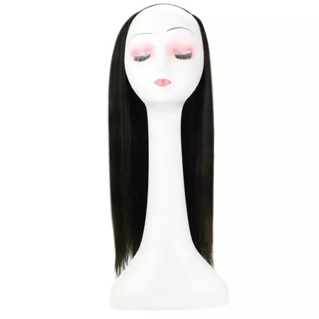 Brilho completo u parte peruca de cabelo humano máquina de cor sólida remy cabelo humano meia peruca clipe em uma peça invisível u forma perucas em linha reta