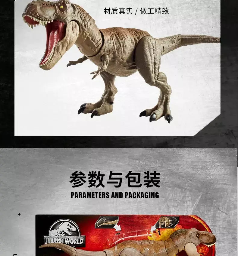 Original jurássico mundo dinossauros anime figura de ação indominus rex tyrannosaurus criança menino brinquedos para crianças presente aniversário mattel