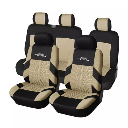 Capas universais para assentos, capas de alta qualidade para interior do carro, adequadas para duas fileiras de assentos (assentos dianteiros duplos e 2 + 1 assentos)