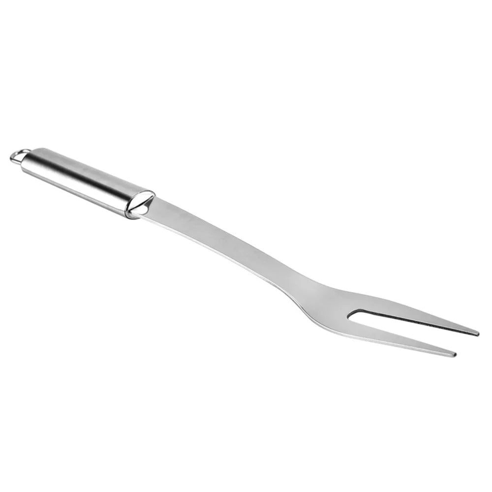 Forquilha de aço inoxidável, churrasqueira, assar, grelhar, churrasco, escultura, cozinhar, braçadeira de frutas, varas, piquenique, bife