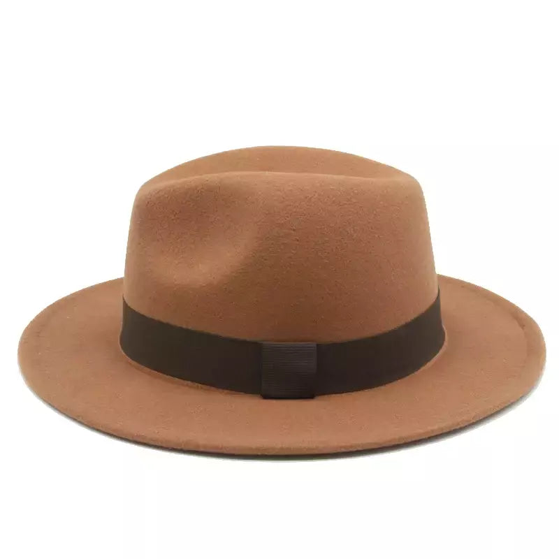 chapeu feminino chapeu chapeu masculino gorro Chapéu fedora mulheres fita banda homens chapéus de aba larga igreja casamento clássico bege branco chapéu do inverno das mulheres dos homens 2021 new gorras hombre
