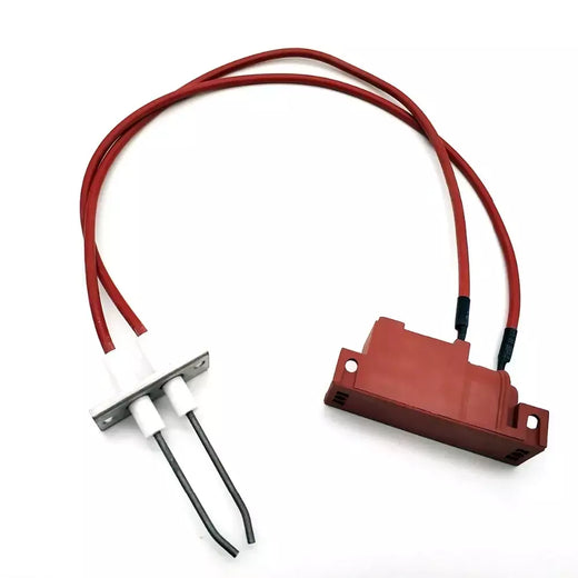 Gás propano secador 220v duplo ignição componente europeu pulso ignição kit faísca eletrodo cerâmica ignitor peças 240mm fio