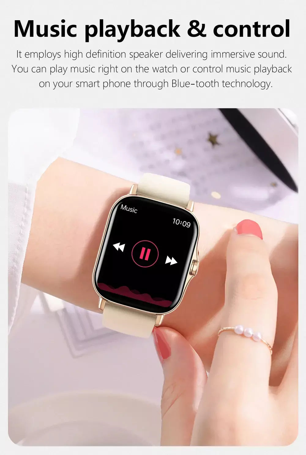 Xiaomi mijia 2025 novo relógio inteligente bluetooth chamada música freqüência cardíaca monitor de pressão arterial smartwatch para mulheres presentes do feriado