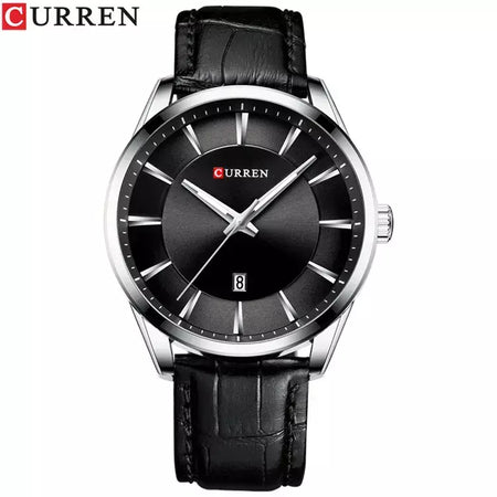 Curren novos relógios de quartzo para homens pulseira de couro masculino relógios de pulso topo marca de luxo relógio masculino de negócios reloj hombres