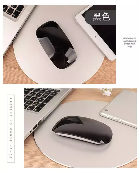 Silencioso Magic Mouse sem fio recarregável, Bluetooth, Laser, Computador, Magro, Ergonômico, PC, Apple MacBook, Microsoft, Magic