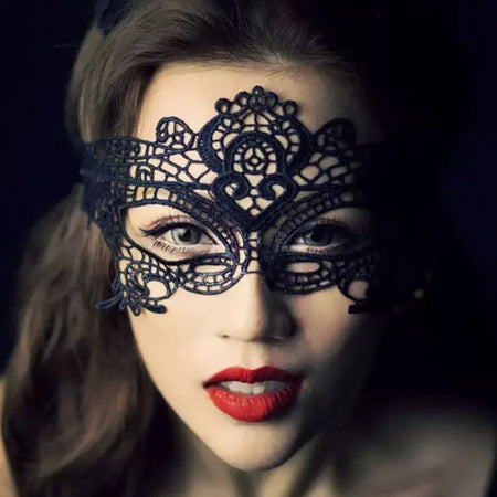 Máscara de renda sexy feminina, máscara para festa de halloween, bola mascarada, cosplay, trajes venezianos, carnaval, meia máscara facial