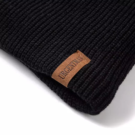 Chapéu clássico de inverno tricotado URGENTMAN Label Casual boné para mulheres homens manter quente adicionar forro de pele chapéu de inverno fashion sólido gorro chapéu 16 cores boné de esqui