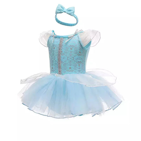 Baby Romper TUTU Vestido Com Headband Infantil Baby Princess Girl Roupas Tamanho 3-18M Cute Design Baby Dress Party Trajes