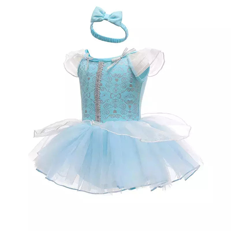 Baby Romper TUTU Vestido Com Headband Infantil Baby Princess Girl Roupas Tamanho 3-18M Cute Design Baby Dress Party Trajes