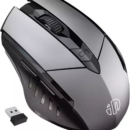 INPHIC-PM6 Mouse Recarregável Sem Fio, Compatível com Bluetooth, Office Mute, Suporte PC, Laptop, Tablet, Smartphone, Universal, 2.4G