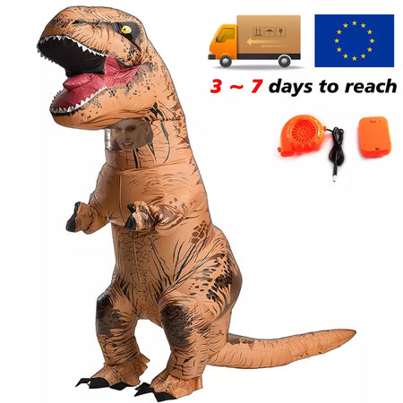 T-Rex-Dinosaur Costume Inflável para Crianças e Adultos, Tyrannosaurus, Role-Playing, Fantasia, Dia das Bruxas, Mascote, Party Apparel