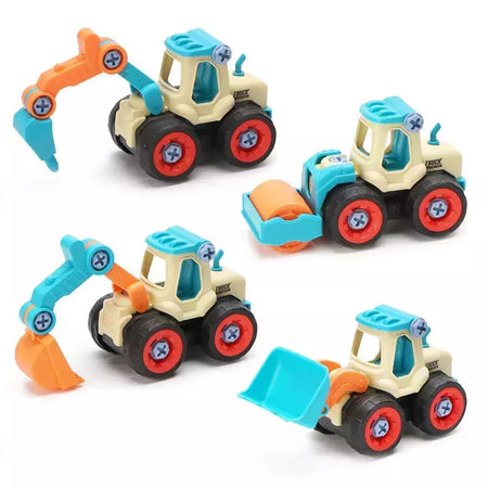 Porca Desmontagem Carregando Descarga Engenharia Caminhão Escavadeira Bulldozer Montessori Educação Brinquedo Criança Parafuso Criativo Ferramenta Carro