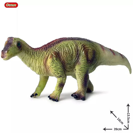 Oenux novo jurássico macio pvc dinossauro modelo figuras de ação brinquedo maiasaura dinossauro mundo parque filhote animal brinquedo educativo presente do miúdo