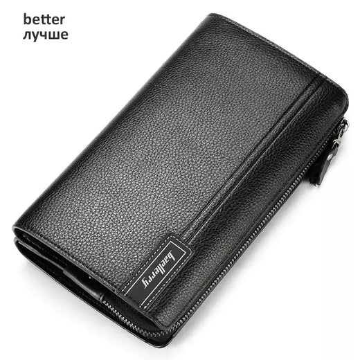 Baellery homens bolsa de embreagem grande capacidade carteiras de bolso do telefone celular passcard bolso de alta qualidade multifuncional carteira para homem