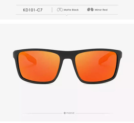 Óculos de sol ultra leves Kdeam retangulares para homens e mulheres, TAC polarizado, lente espessura, óculos de sol para condução, esportes, Cat.3, TR90, 1.1mm