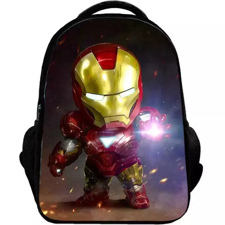 Bolsa Escolar Marvel Super Heroes para Crianças, Mochilas Homem de Ferro, Mochila 3D Anime, Bolsa de Viagem Infantil, Meninos, Escola Primária, Novo