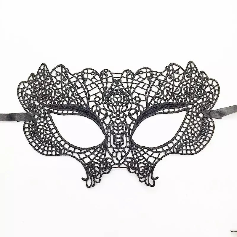 Máscara de renda sexy feminina, máscara para festa de halloween, bola mascarada, cosplay, trajes venezianos, carnaval, meia máscara facial