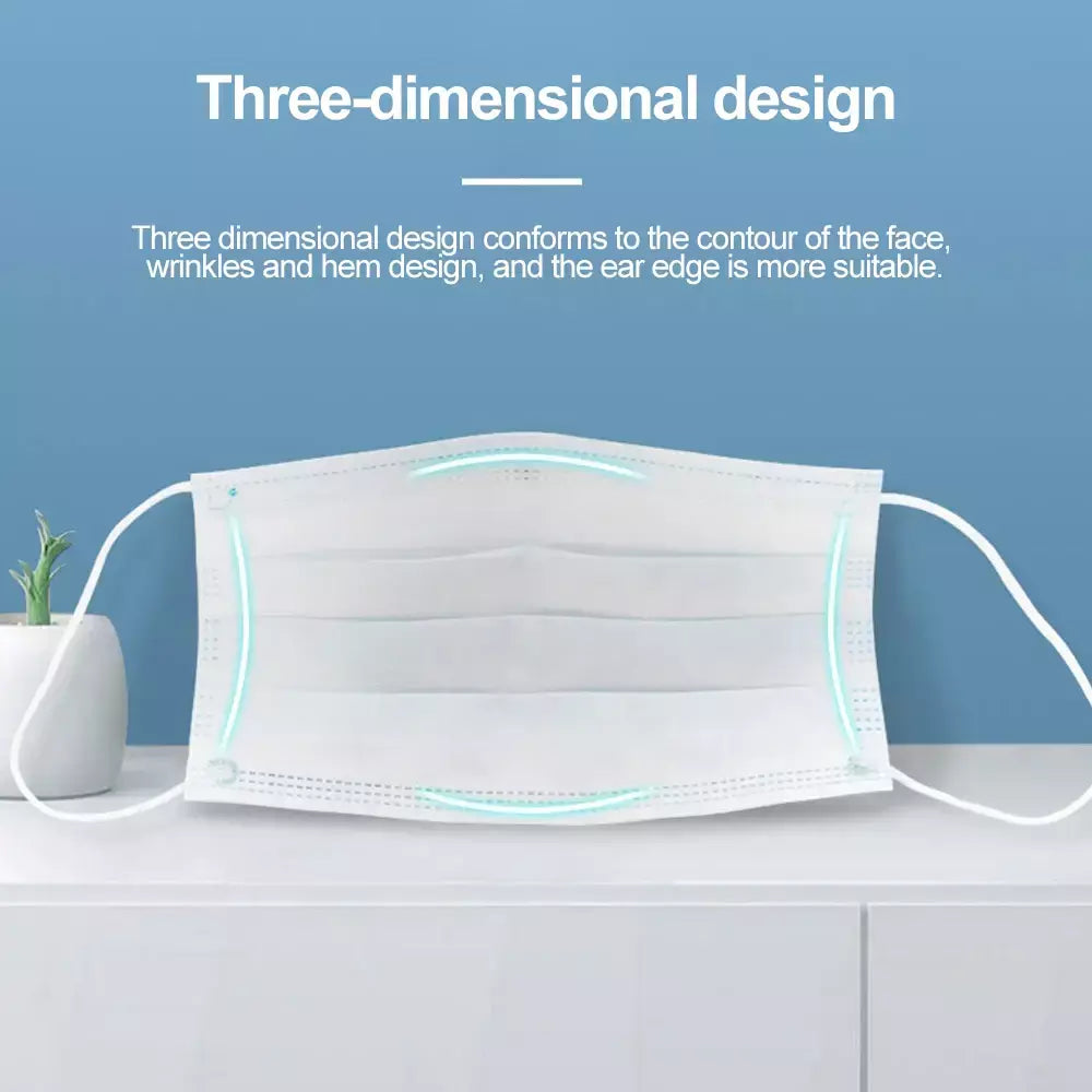 Entrega rápida mascarillas máscara descartável não tecido meltblown pano 3 camadas máscara de filtro boca máscara facial máscara respirável
