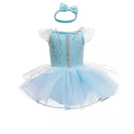 Baby Romper TUTU Vestido Com Headband Infantil Baby Princess Girl Roupas Tamanho 3-18M Cute Design Baby Dress Party Trajes
