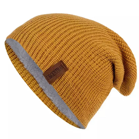 Chapéu clássico de inverno tricotado URGENTMAN Label Casual boné para mulheres homens manter quente adicionar forro de pele chapéu de inverno fashion sólido gorro chapéu 16 cores boné de esqui