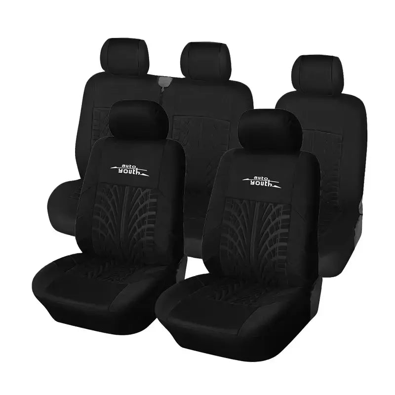 Capas universais para assentos, capas de alta qualidade para interior do carro, adequadas para duas fileiras de assentos (assentos dianteiros duplos e 2 + 1 assentos)