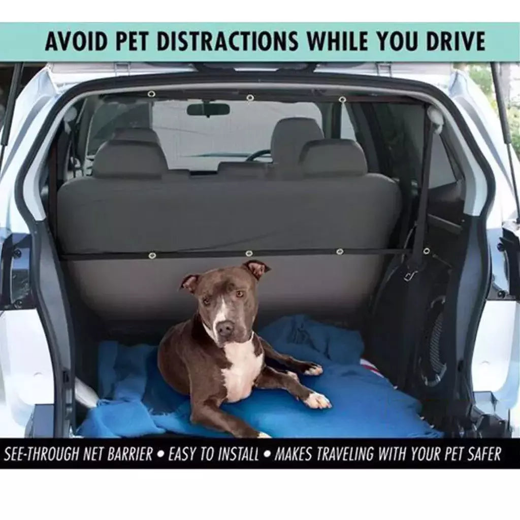 Rede de isolamento de segurança do cão da cerca do animal de estimação do carro durável crianças viagem ferroviário barreira malha filhote de cachorro palito anti-colisão esteira suprimentos de kitt