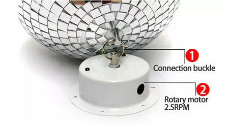 Bola de espelho de discoteca para festa, bola brilhante, luz de palco, bola de vidro rotativa, retrô, reflexiva, ktv, dj, luzes, decoração de natal para casa 2024